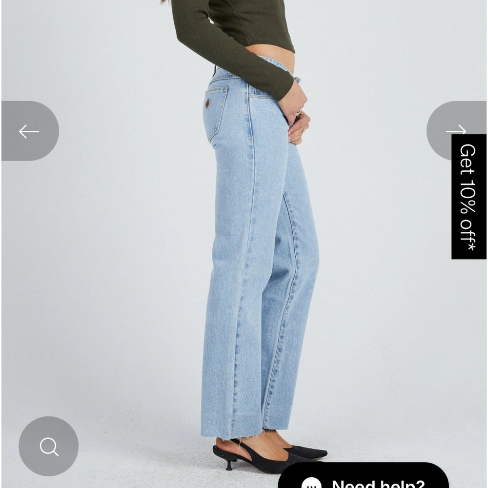 Abrand 99 low rise straight walkaway jeans